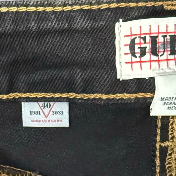 Guess 40th Anniversary Black Wash Button Fly High Rise Skinny Jeans size 25 - Picture 10 of 11